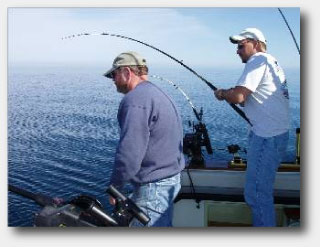 Long Time Pro, Jay Block, fights a big one as Captain Larry observes